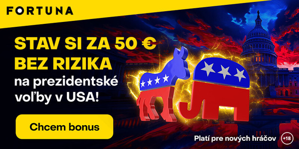 Tipnite si víťaza volieb v USA až za 50 € bez rizika.