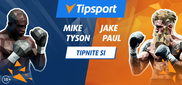 Tipnite si na výsledok zápasu Mike Tyson vs. Jake Paul v Tipsporte!